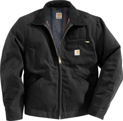 Carhartt 103828 Duck Detroit Jacket, Black